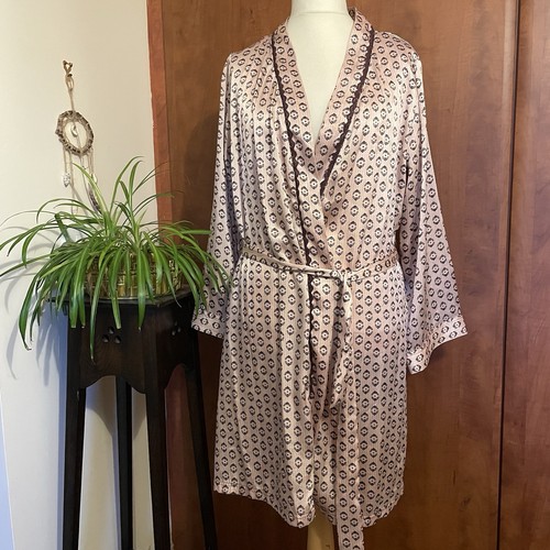 Vtg lepel robe satin dressing - vtg,