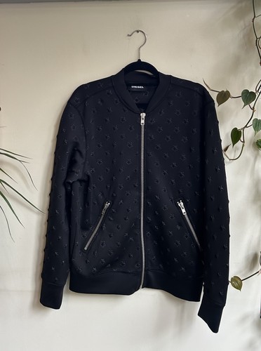 Diesel mens zip front black - diesel,