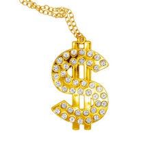 Gold Dollar Sign Necklace Chav
