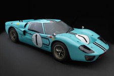 Ford GT 40 Mark II: Metal Print-Canvas- FujiFilm Poster 36" x 24"