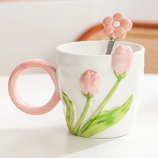 500Ml 3D Tulip Pattern