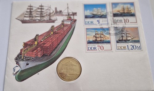 1988 ddr east german coin - ddr,