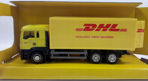 Lorry truck man delivery dhl - delivery,