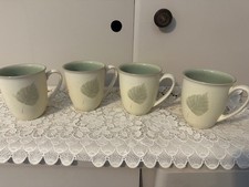 Denby, Energy Leaf, Mugs  X 4