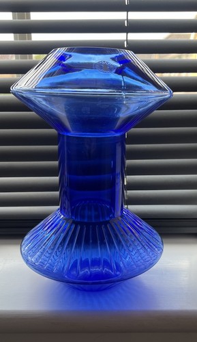 Cobalt blue glass vase large - cobalt,