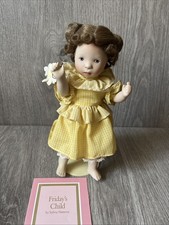 Franklin Mint-Heirloom Dolls-Days Of The Week-Friday’s Child-FREE UK POSTAGE