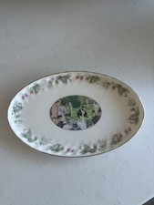 Minton Royal Doulton 1988  Tennis Wimbledon on the lawn  oval dish
