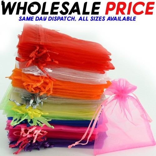 100 500pcs organza gift bags - organza,
