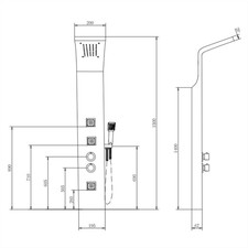  Thermostatic Shower Panel