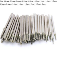 0.4-3mm Diamond Coated Tipped Drill Bit for Tile Jewellery Glass Pack of 5/10/20