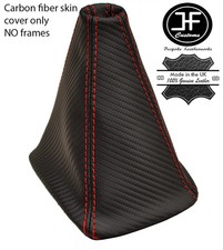 RED STITCH CARBON FIBER VINYL