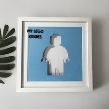 Personalised Lego/building Bricks Storage, Spare Parts Frame, Display 
