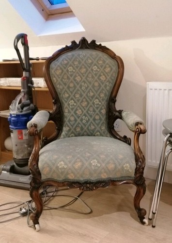 Victorian carved walnut - victorian,