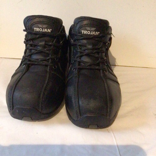 Trojan black safety shoes - trojan,