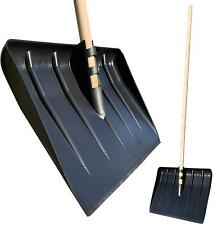 120cm Snow Shovel Heavy Duty Plastic Scoop Pusher Mucking Out Garden Lightweight