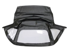 New Triumph TR6 1969-76 Soft Top Haartz BLACK Vinyl With zippered plastic window