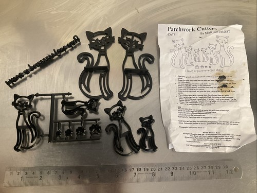 Cat patchwork mould cutters - cat,