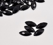 50x Black Sewing Acrylic Tear