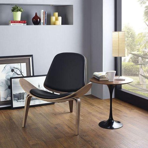 Hans wegner style walnut shell - wegner,