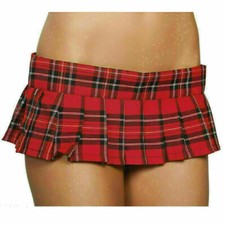 Womens Sexy Mini Micro Pleated Skirt Short Kilt Cheerleader School Girl Costumes