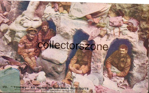 Ww1 tommy german dug outs - german,