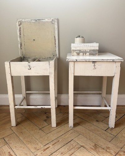Pair french painted - pair,
