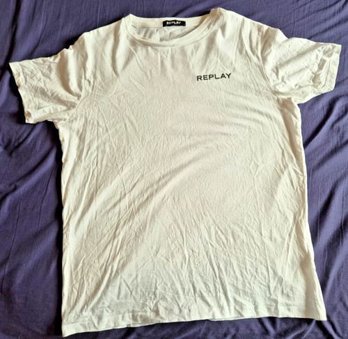 Replay white short - white, sleeve