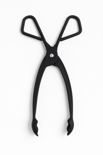 Inglenook black fire tongs - 12",