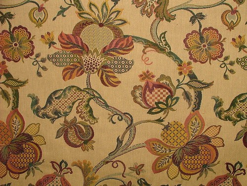 Jacobean garden gold woven - garden,