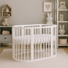 BABYMAM Snoa Oval Baby Cot –