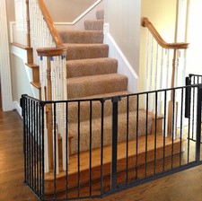 Safetots Safety Gate for Bottom of the Stairs, Open Plan Stair Case, Flexible