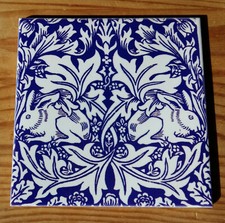 William Morris tile coaster