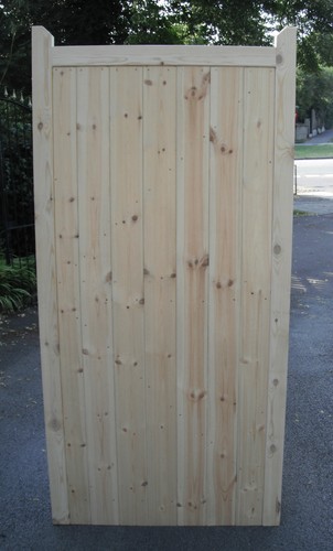 Wooden garden side gate - side,