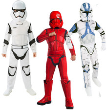 Stormtrooper Boys Costume Star Wars Licensed Fancy Dress Outfit Kids + Mask