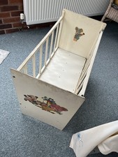 Vintage Drop Side Doll Cot 1960s