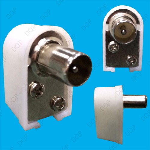 Male right angle coaxial tv - male, rf