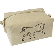 'Happy Horse' Canvas Wash Bag