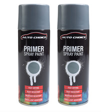 2 x GREY PLASTIC PRIMER SPRAY