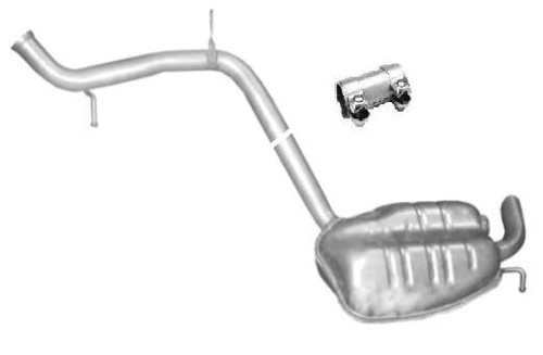Muffler exhaust rear for - exhaust,