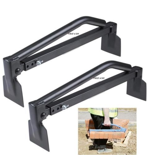 Brick tongs adjustable pair - x2,