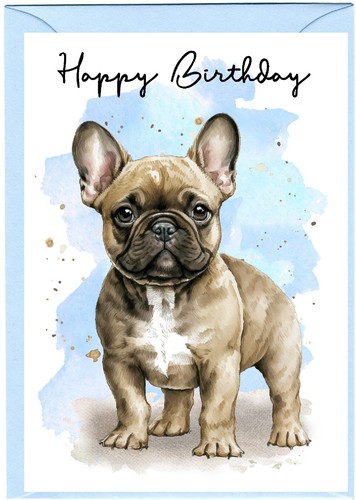 French bulldog - french, (4"x