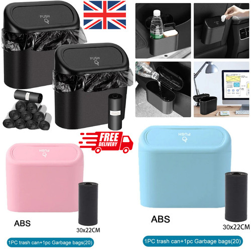 Car trash can with - trash, and