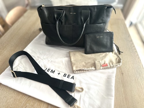 Jem bea black leather - &,