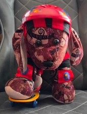 Build-A-Bear Jonas Brothers Dog Plush with Skateboard Outfit & Accessories Rare