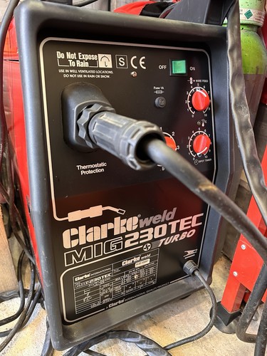 Clarke turbo 230tec mig - clarke, welder