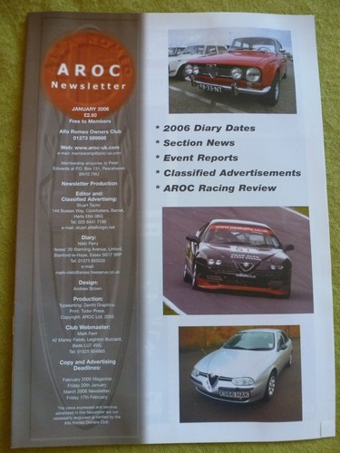 Alfa romeo owners club news - romeo,