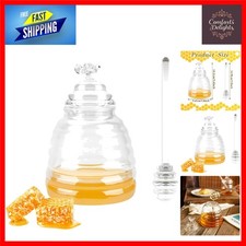 Elegant Glass Honey Jar