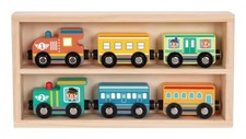Wooden 6 Piece Train &