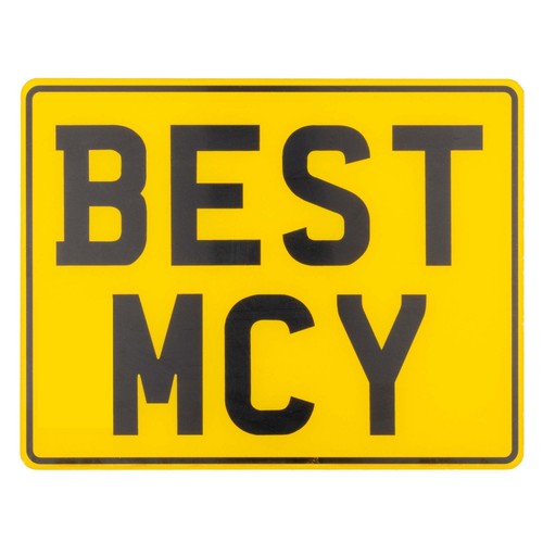 11x8 rear number plate - number,