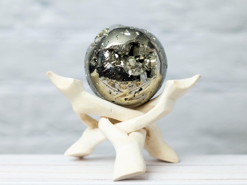 Pyrite sphere with stand - sphere,